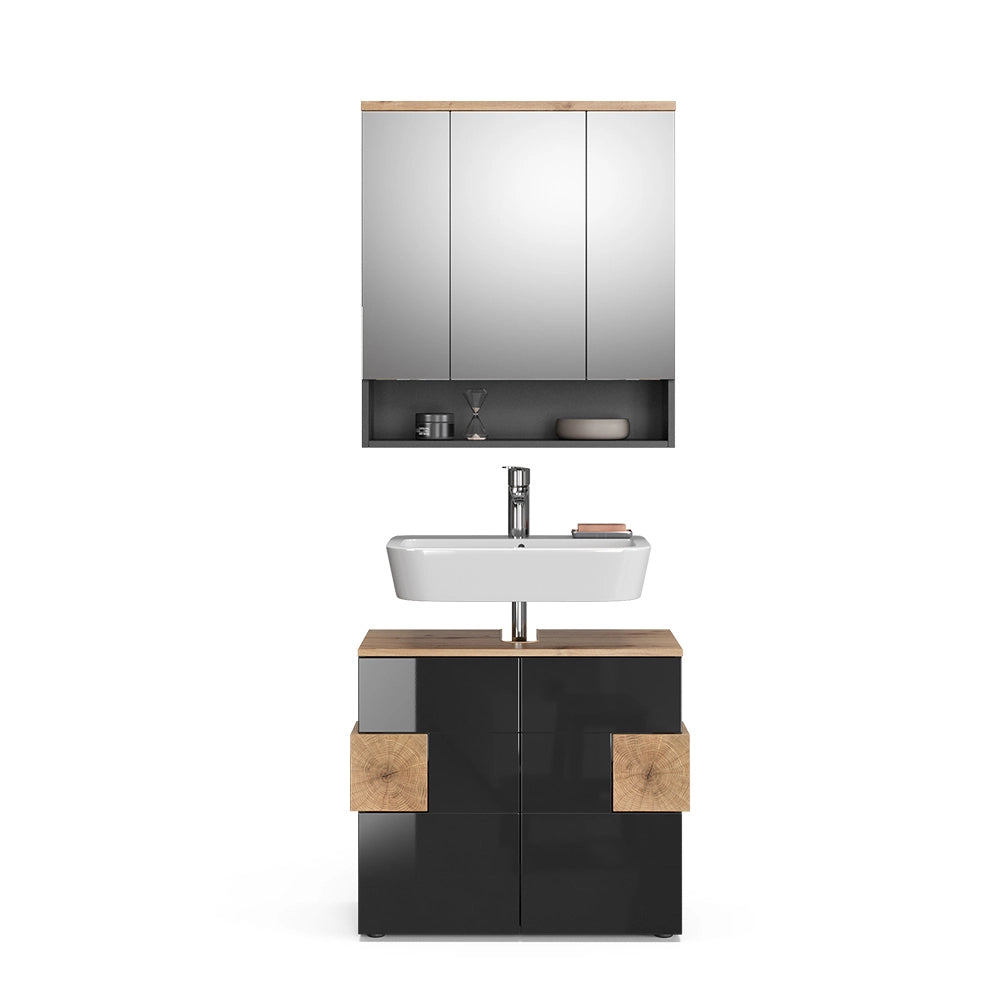 Vicco Set mobili bagno Antracite 2 parti