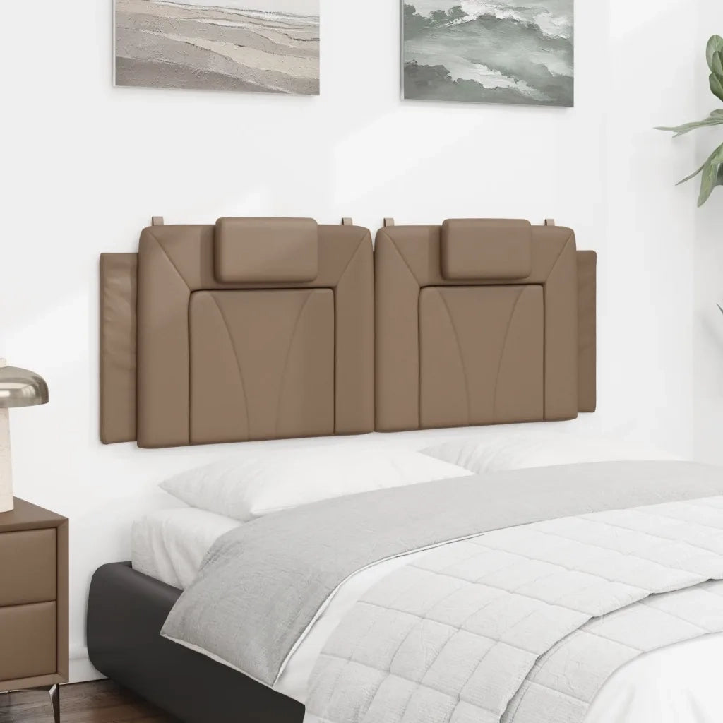 Cuscino Testiera Viana Cappuccino 120 cm in Similpelle 374785
