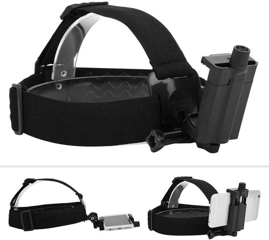 Supporto per Telefono Flessibile - Supporto per la Testa - Supporto per Sportcamera - Supporto per Smartphone - Mani Libere - Materiale Duraturo