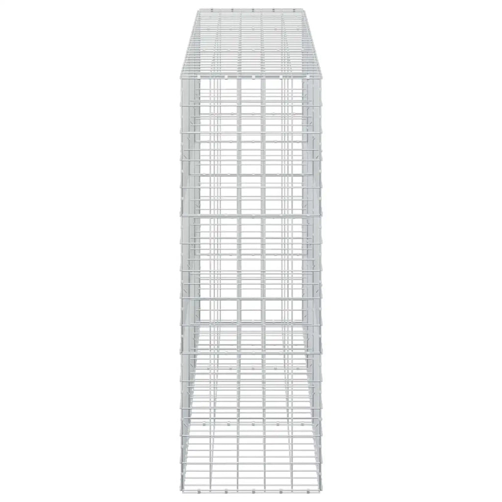 Gabione con filo da 5 mm e rete 10x10 cm 300x50x150 cm 3465240