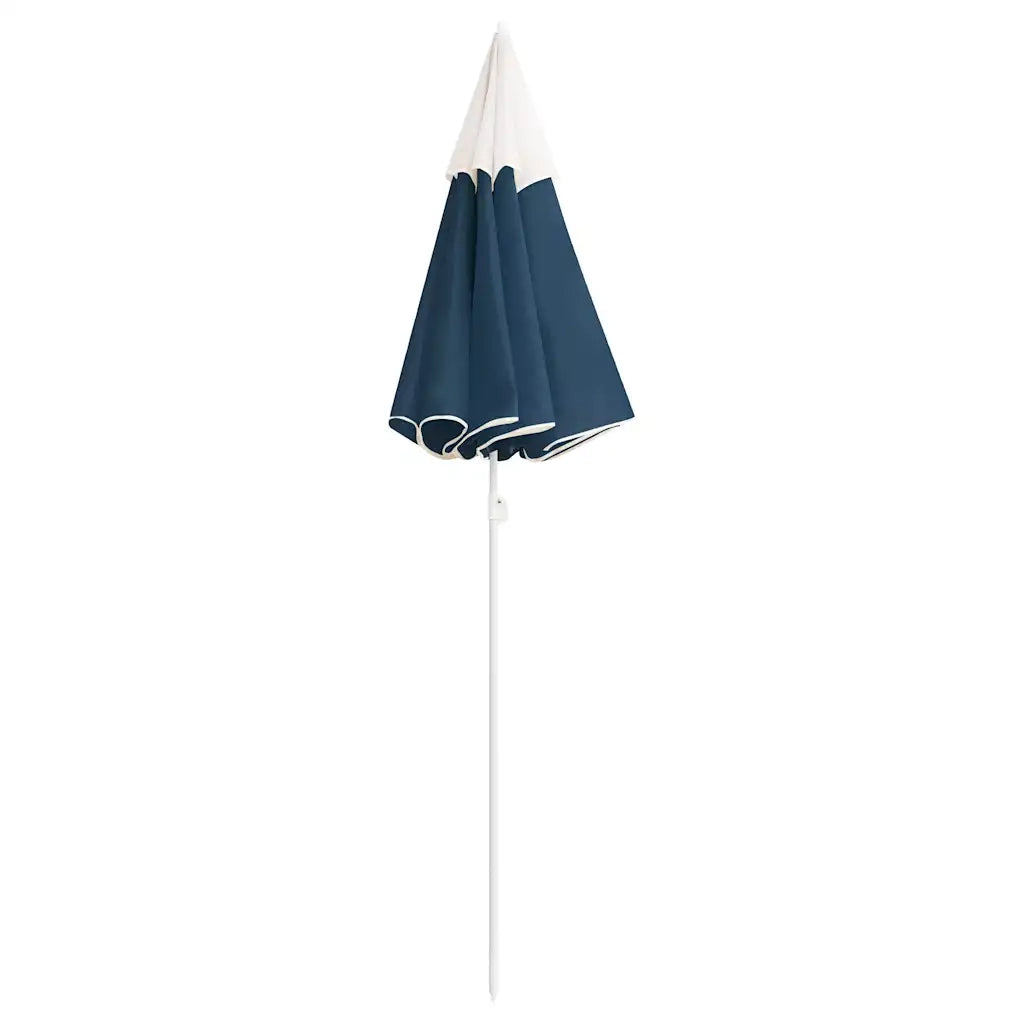 Ombrellone da Giardino con Palo in Acciaio Blu 180 cm 315541