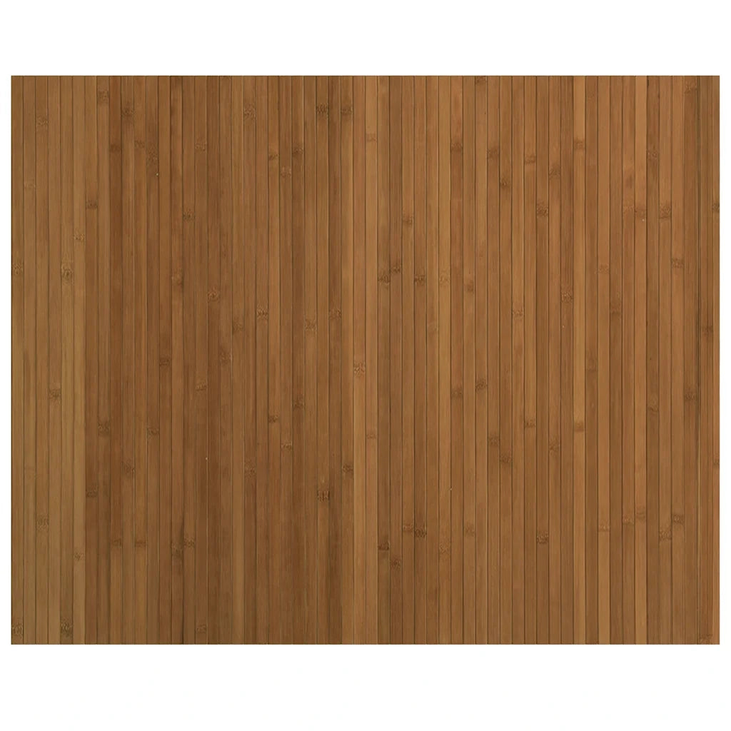 Tappeto Rettangolare Marrone 80x100 cm in Bambù 376770