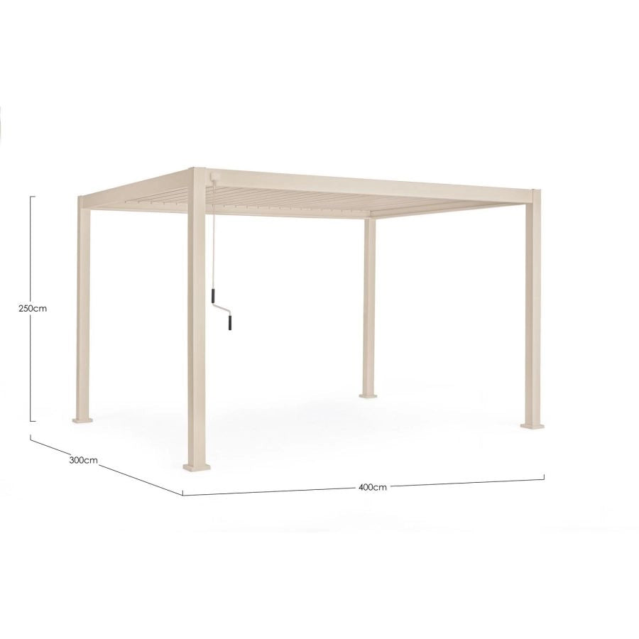 PERGOLA BIOCLIMATICA DA GIARDINO OCEAN 3X4 SETA BIZZOTTO