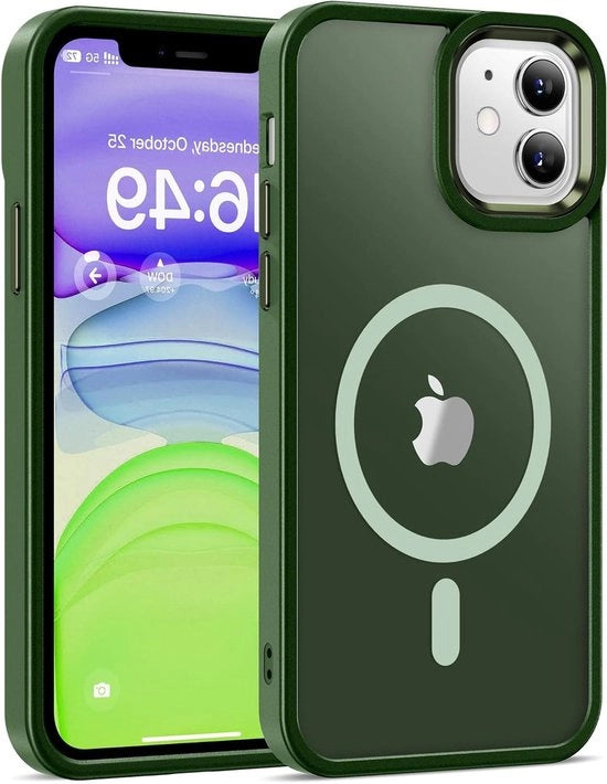 Maggiori informazioni su questo prodotto possono essere richieste al venditore.

Protezione magnetica per iPhone 11 61 inch - Mat transparante verde - Compatibile con MagSafe - Protezione militare shockresistente
