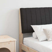 Testiera imbottita-Testiera con Cuscini-Testata Nero 150 cm Pino massello 968762