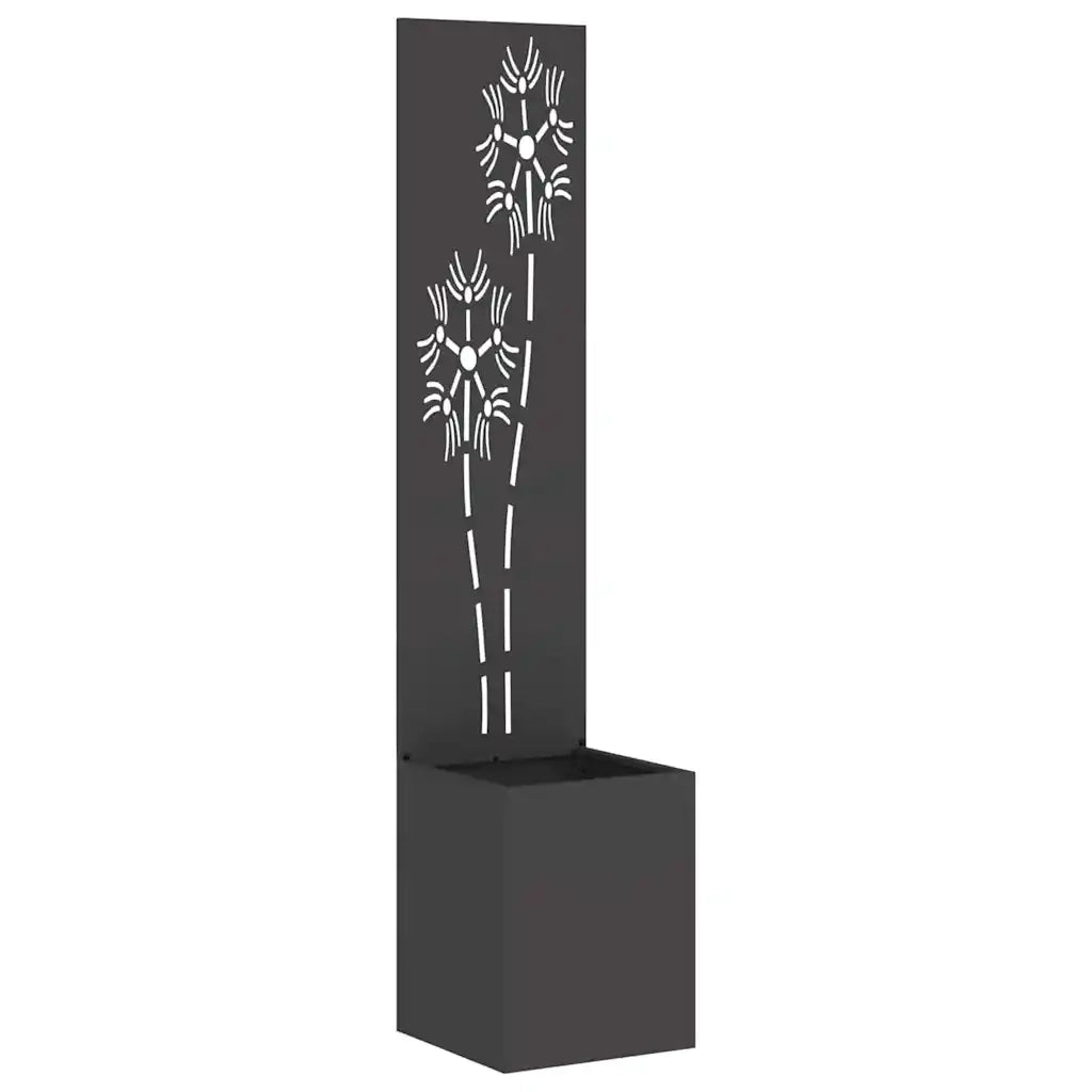 Schermo per privacy in giardino Floreale Nero 32 x 150 cm 876364