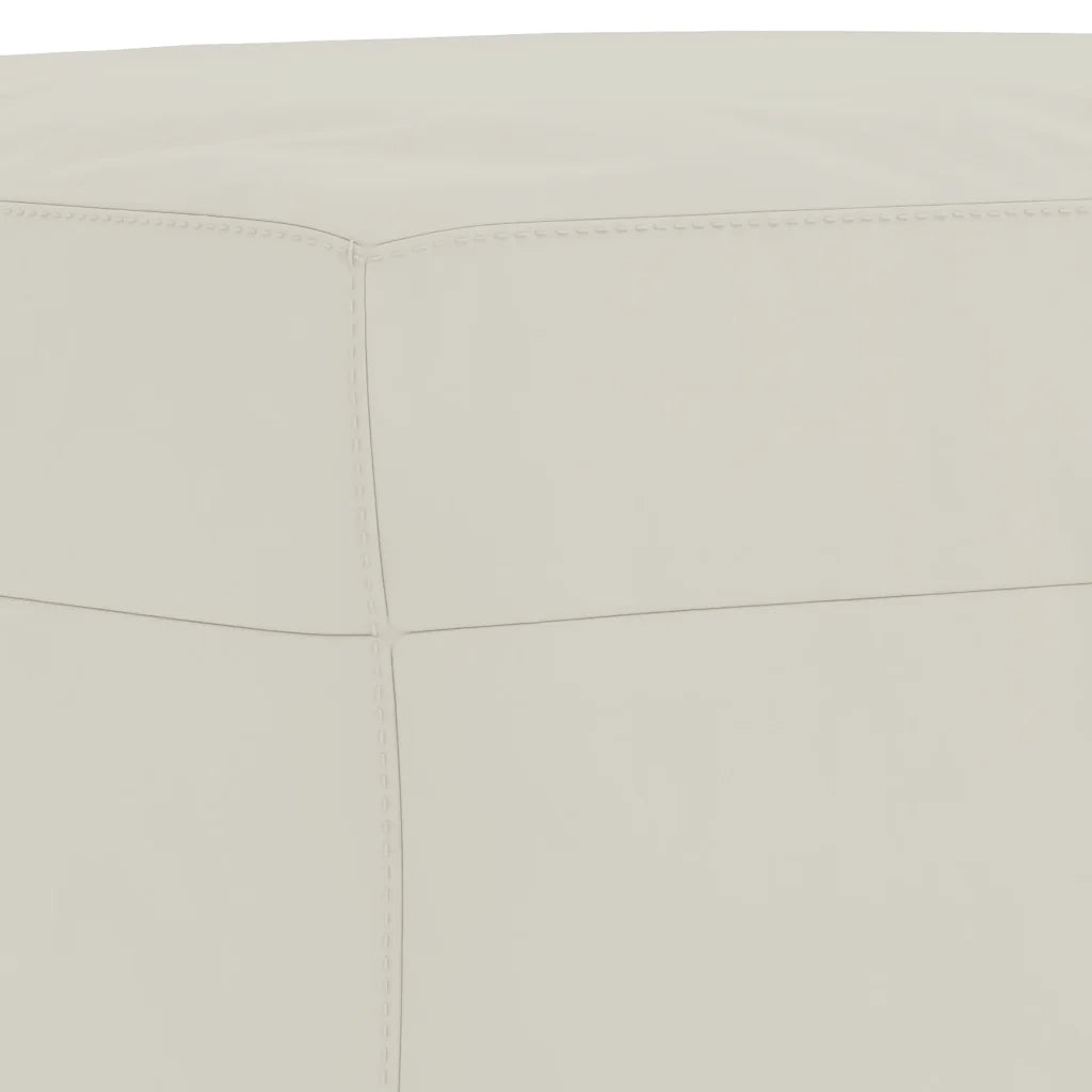Set di Divani 3 pz con Cuscini Crema in Velluto 3201534