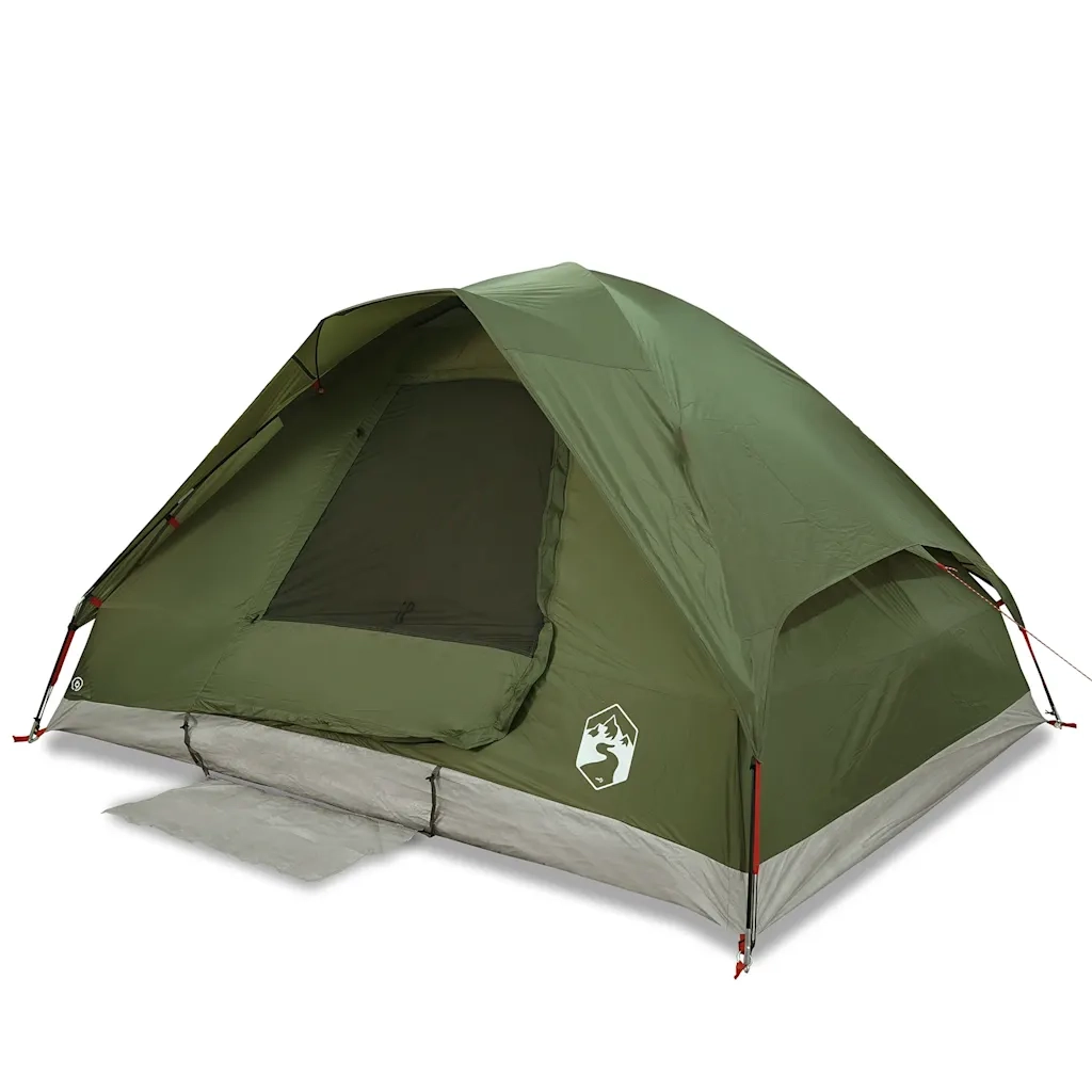 Tenda da Campeggio a Cupola 4 Persone Verde Oliva Impermeabile