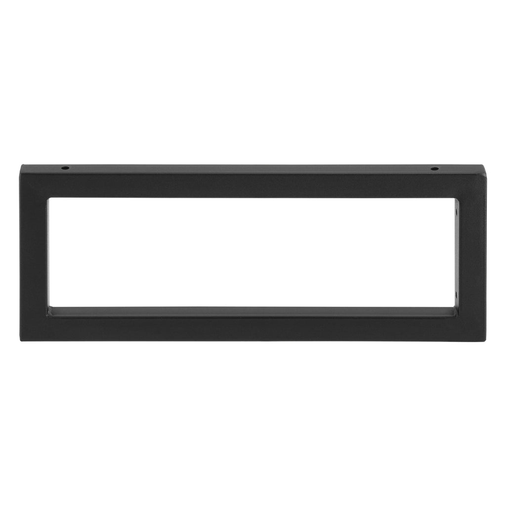 Set 2 staffe da parete fai da te in acciaio 50 x 20 cm nero opaco 03_0008099