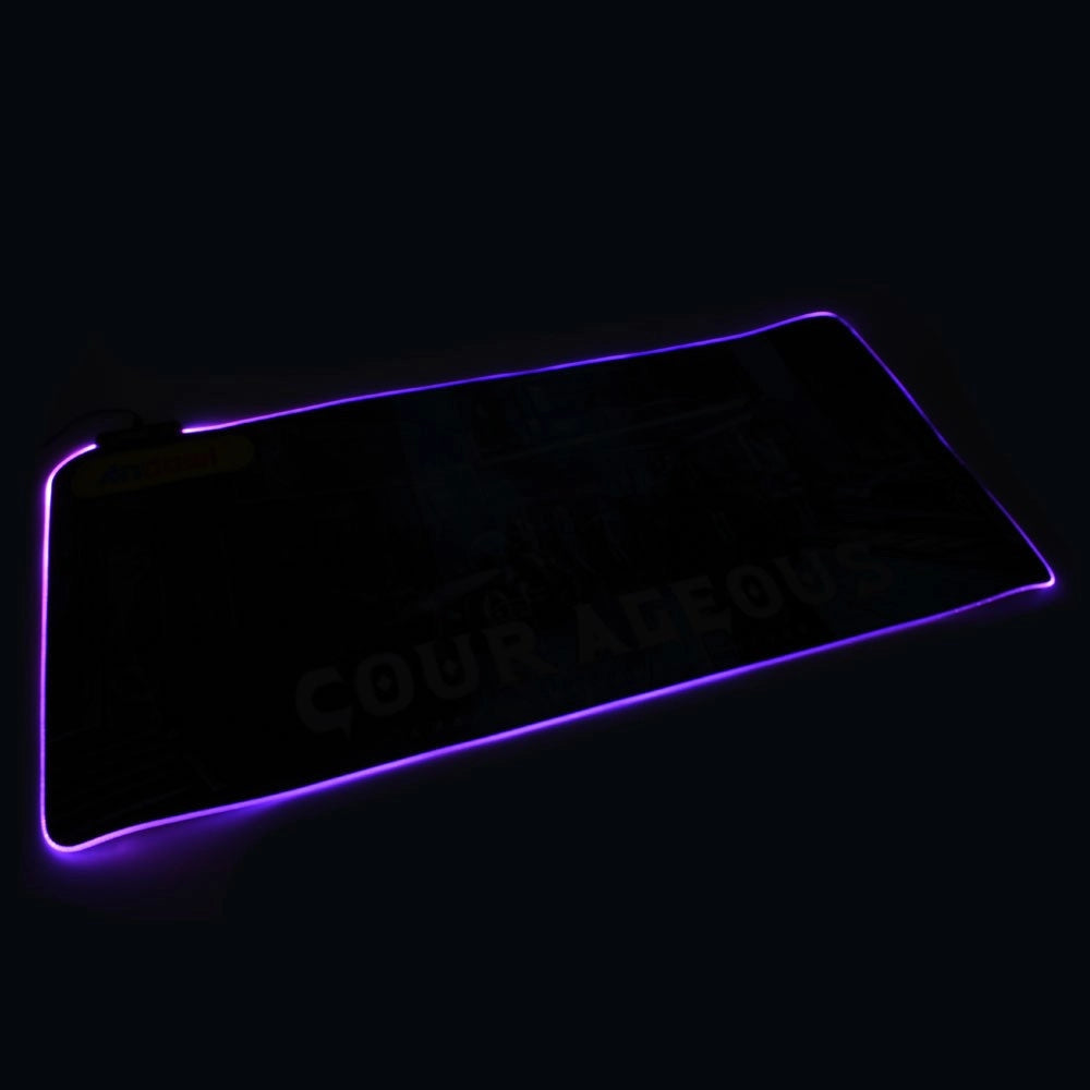 Trade Shop - Tappetino Gaming Mouse Pad I Giochi Iniziano Con Led Rgb Outline 80 X 30cm Q-r10 -