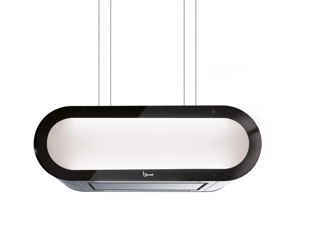 CAPPA ALEXA  cm 90X30 - Inox,vetro - 800 m3/h - Luce bianca
