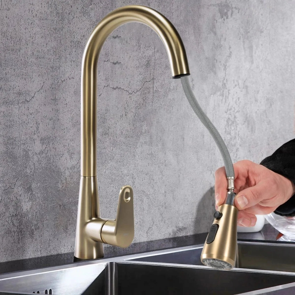 Rubinetto Da Cucina Rea Mild Gold