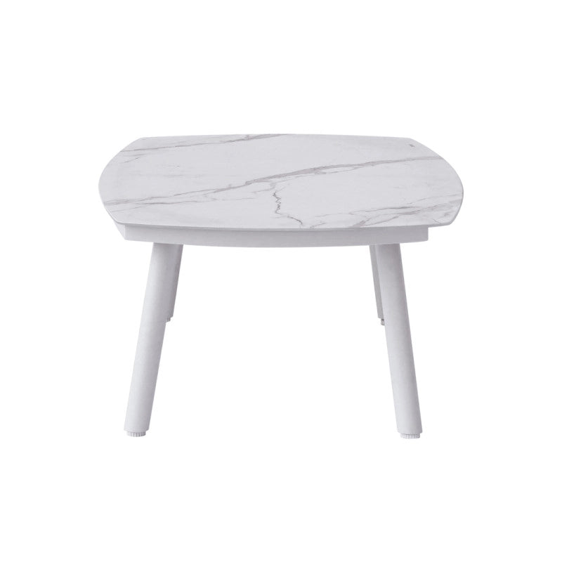 Salotto Cadice Alluminio Bianco Bracciolo Effetto Legno Moia