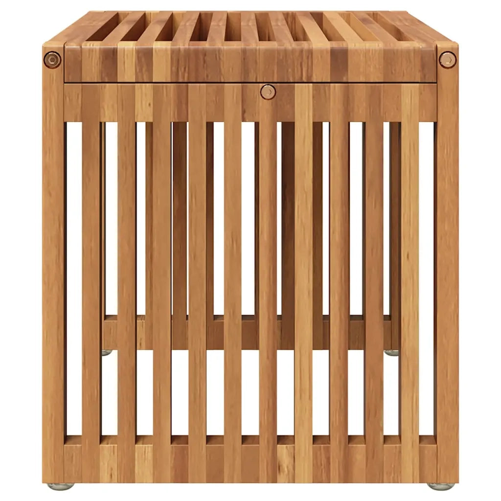Tavolo Laterale da Giardino | Tavolino da esterno Marrone 50 x 32,5 x 35 cm