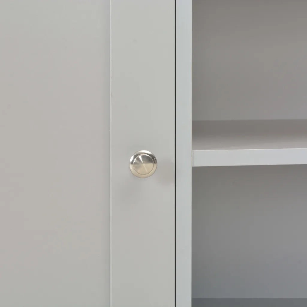 Mobile Porta TV Grigio 95x39x58 cm 283739