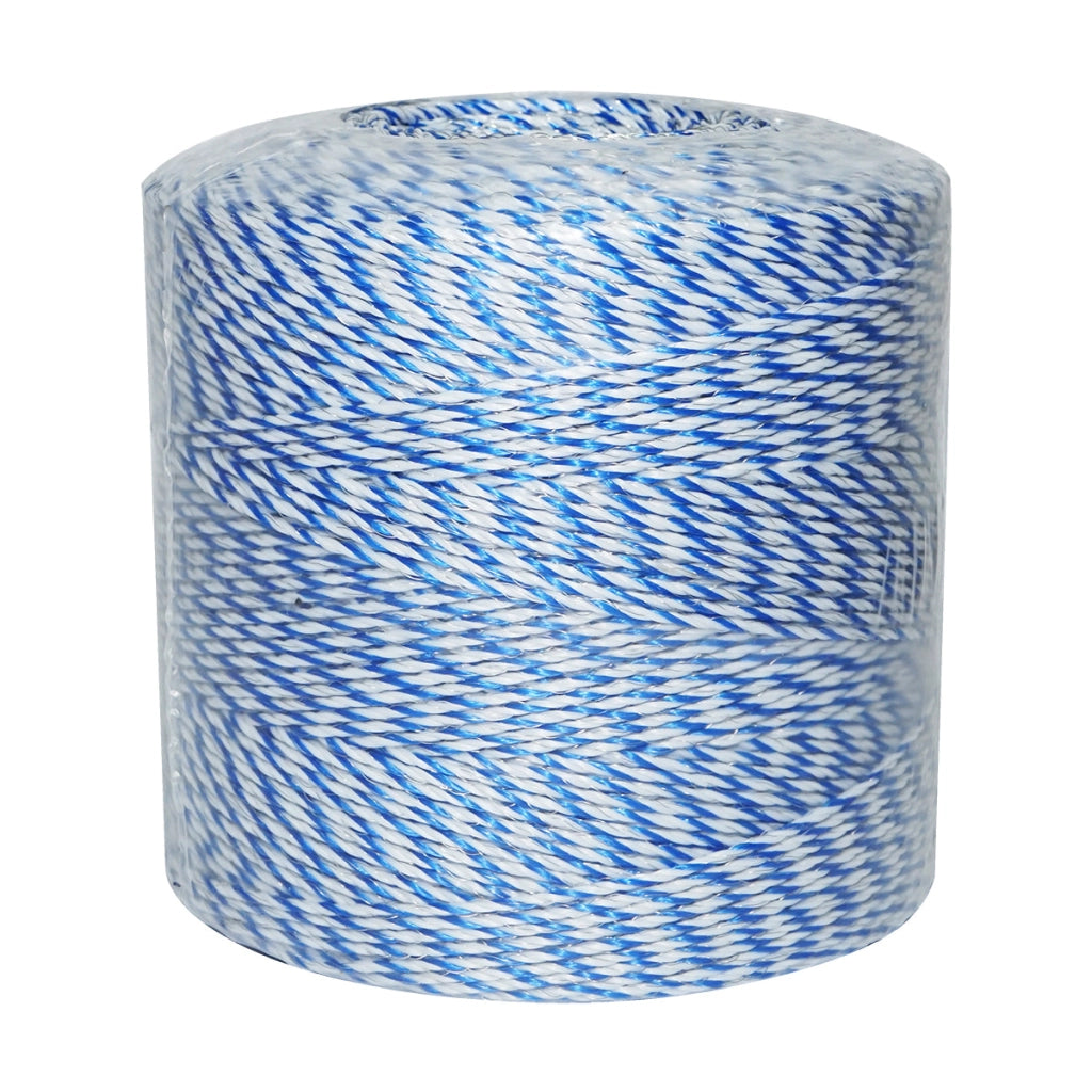 Filo bianco-blu, diametro 3 mm, 3x0.2 mm SS, 1000 m per recinzione elettrica, resistenza 7.8 Ohm, Bourget