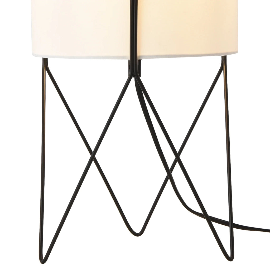 Lampada da tavolo 38 x 21 x 21 cm nero bianco 03_0009548
