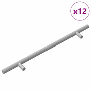 Maniglia per Armadio 12 pz Argento 300 mm Acciaio inossidabile CFW9743010