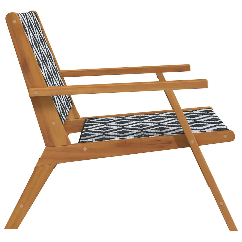 Arredamento da Giardino 2 pcs Nero e Bianco 67 x 78 x 73 cm 367830