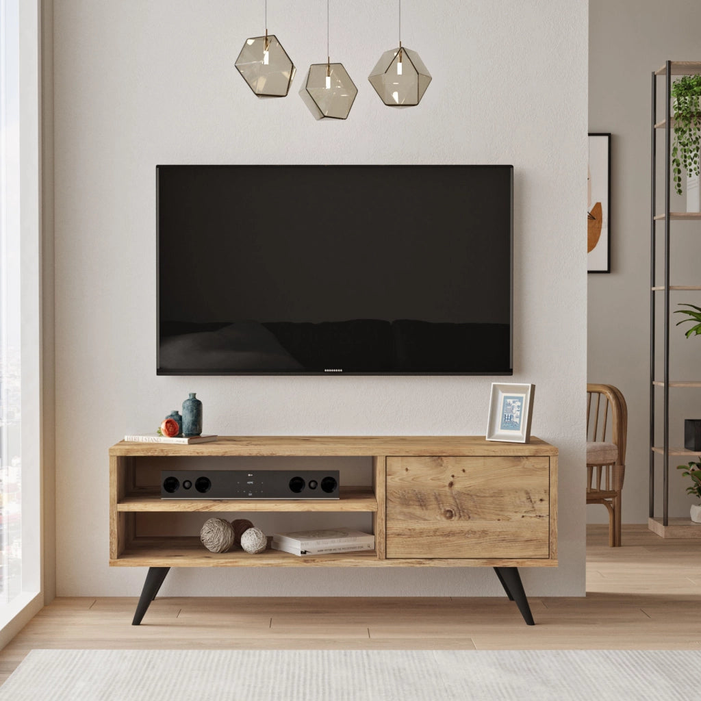 Porta TV in legno "Imo" - 110 x 40 x 44 cm - Marrone