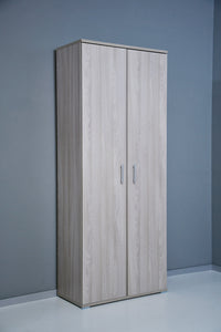 Armadio 2 Ante 6 Ripiani 72,3x36x177,1 cm in Truciolare Nobilitato Olmo