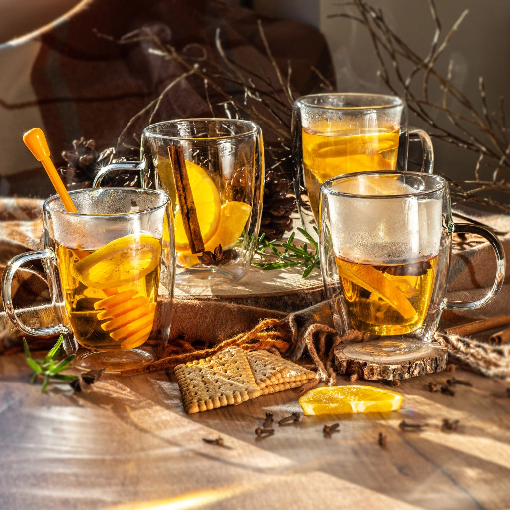 Bicchieri termici KADAX per caffè, tè, latte macchiato, tazze a doppia parete da 350 ml, confezione da 6 pezzi