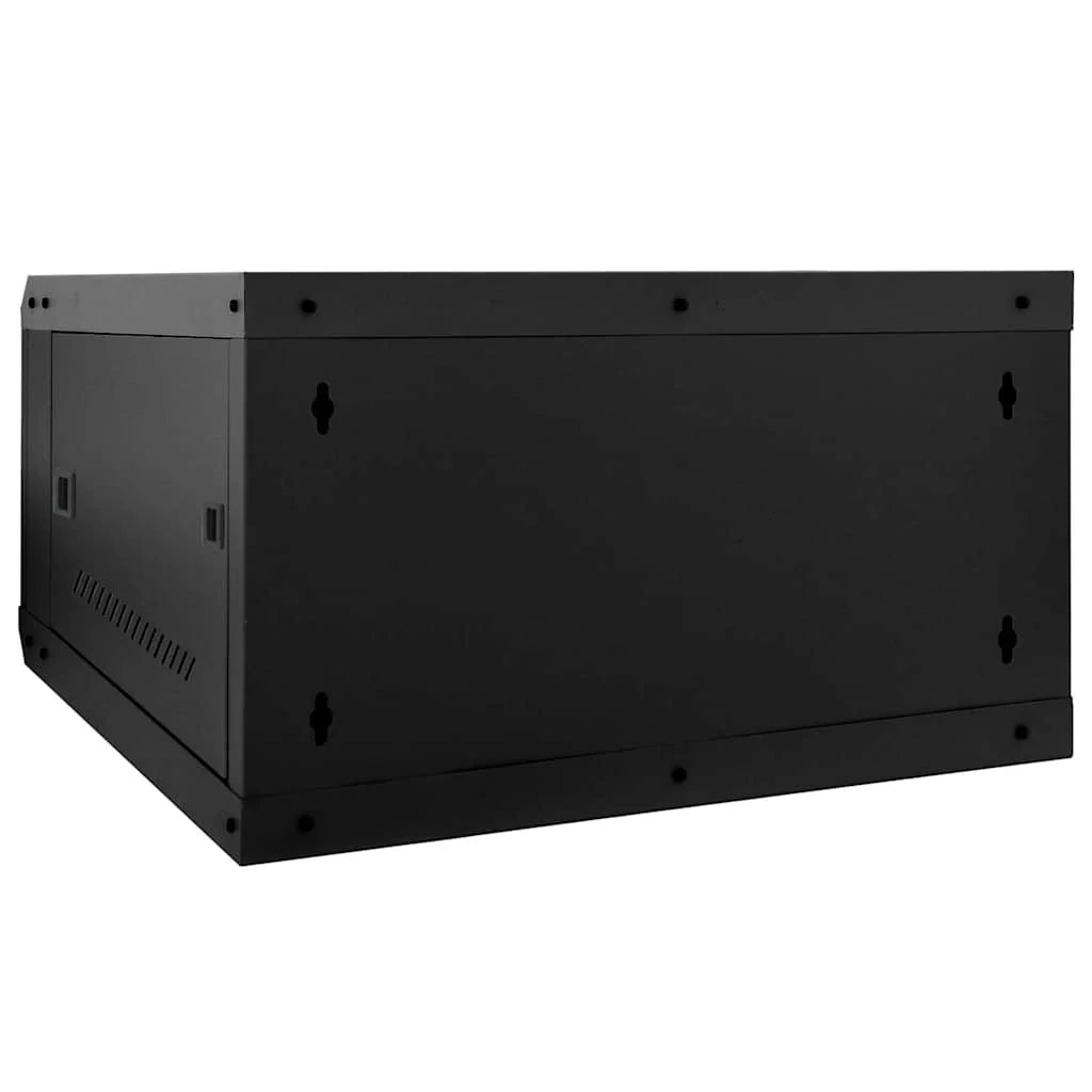 Armadio di rete a parete dal design industriale per ufficio 53 x 60 x 30 cm acciaio nero 02_0059077