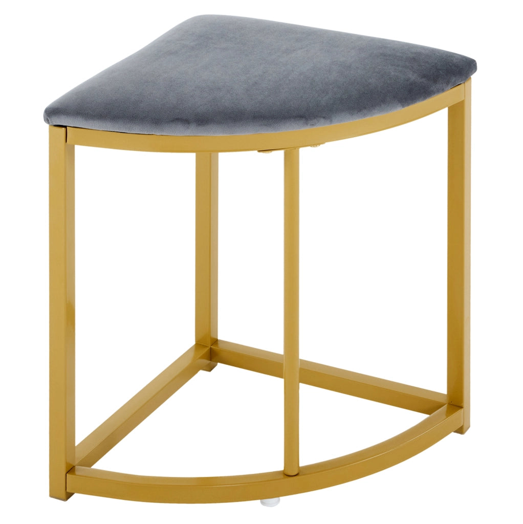 Set da pranzo rotondo 80 cm con 4 sedie; MDF; metallo; bianco e grigio