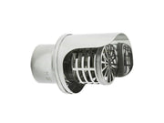 Comignolo Fumi Orizz.Pellet D.100 Inox C/Paratia - Zinco Calabria