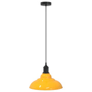 Lampada Sospensione Regolabile E27 Giallo Lucido ?31 cm Metallo CFW2282825
