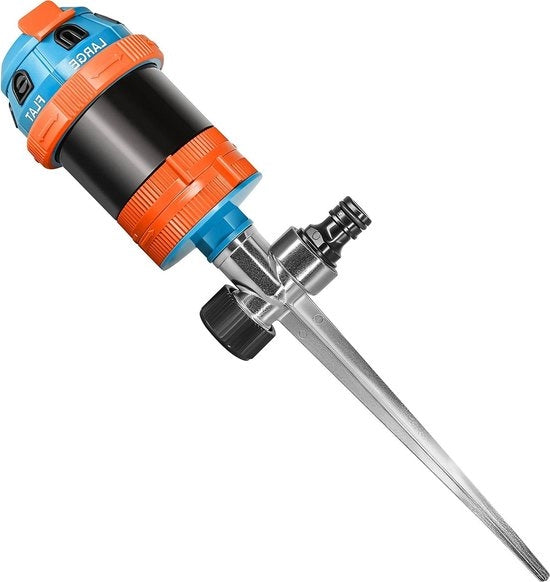 Circuito multifunzionale con punta metallica - 6 volte - raggio irrigazione 125m - superfici fino a 491m2 - compatibile con più assestatori