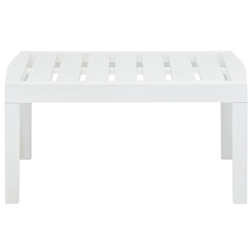 Tavolo da Giardino Bianco 78x55x38 cm in Plastica cod mxl 34403