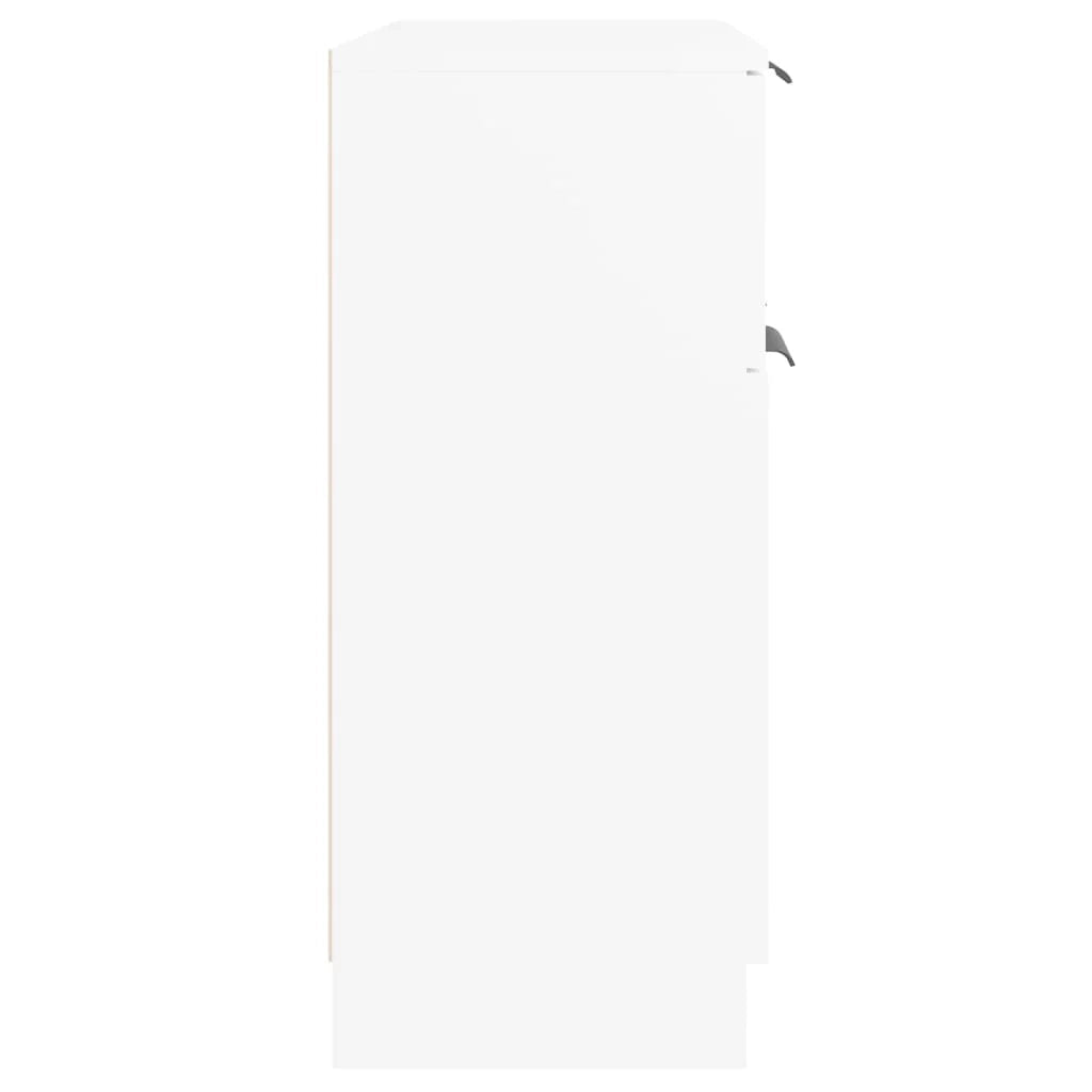 Buffet credenza cassettiera armadio mobile contenitore organizer per cucina soggiorno salotto 60 x 30 x 70 cm legno ingegnerizzato bianco 02_0030331
