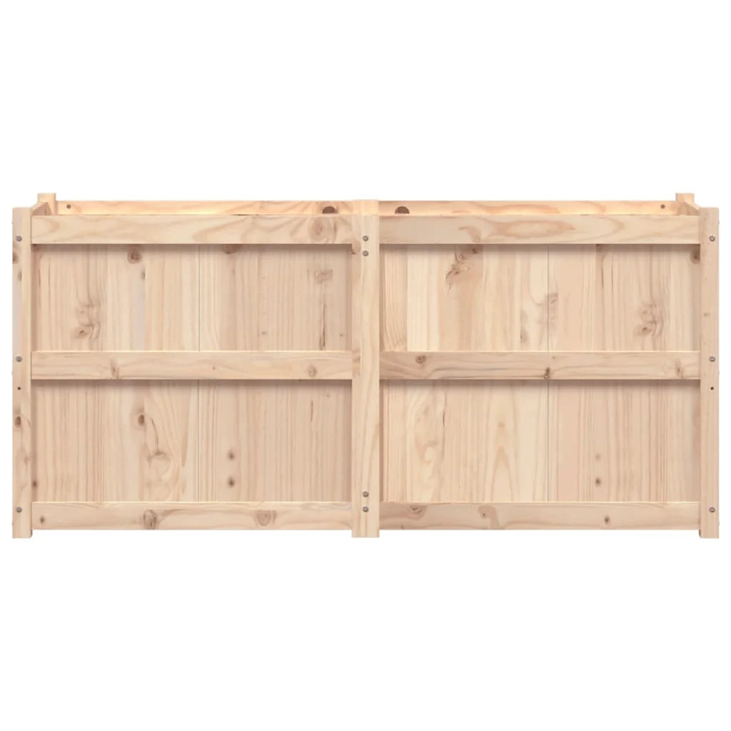 Fioriera rialzata per piante fiori terrazza giardino 150 x 50 x 70 cm legno di pino massiccio marrone 02_0037447