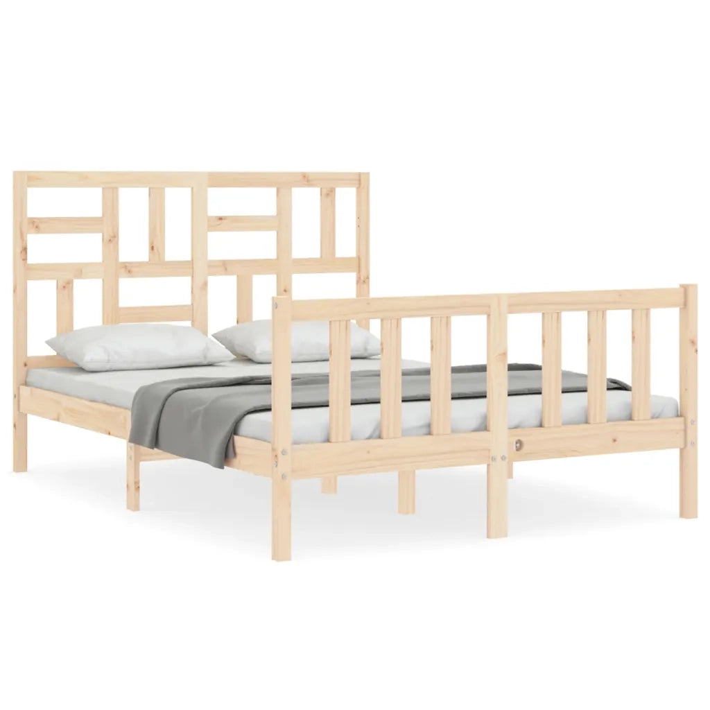 Giroletto senza Materasso-Struttura Letto 140x200 cm in Legno Massello di Pino 291711