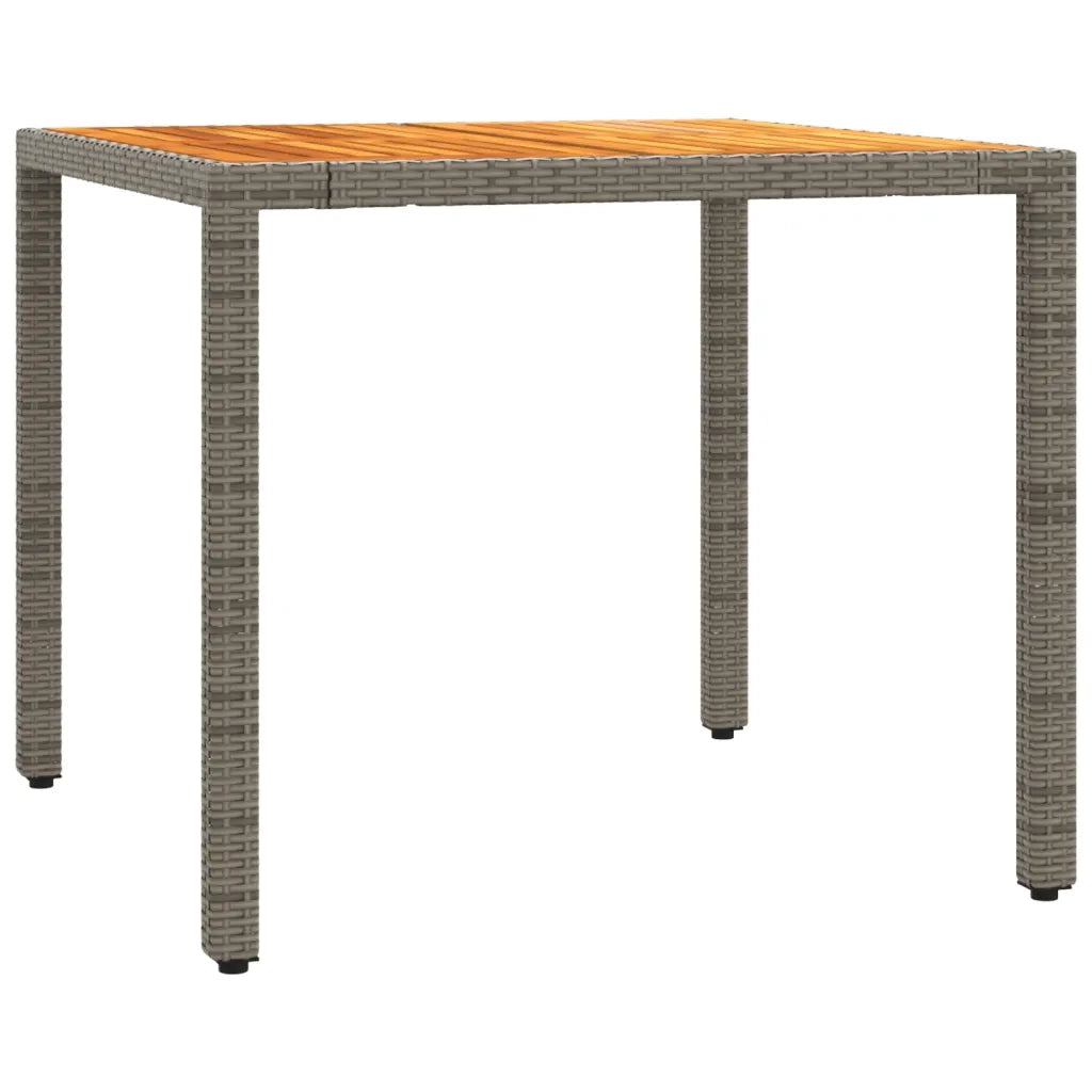 Set da Bistrò 3 pz con Cuscini Grigio in Polyrattan 3212048