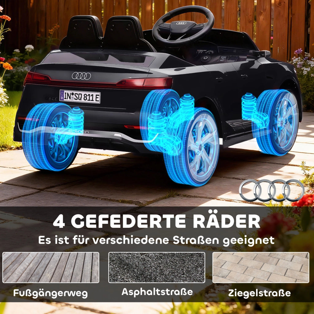 Auto elettrica per bambini Audi Q8 12V ¨C Minimal ¨C Nero