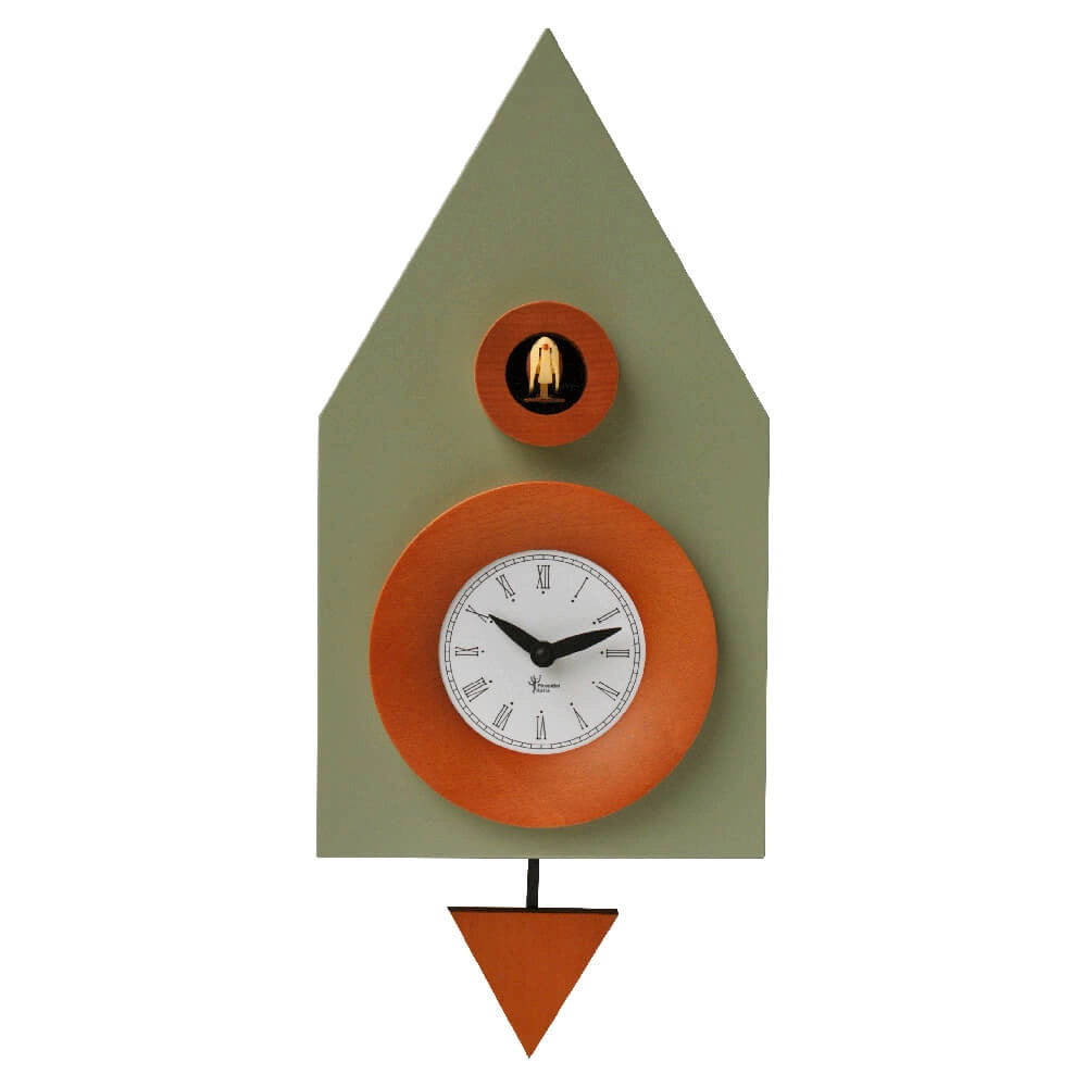 Orologio a Cucù da Parete 20X36X13Cm Pirondini Italia Dark Grigio Cemento