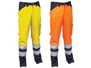 PANTALONE ENCKE AD ALTA VISIBILITA'  tg.XL  giallo fluo/navy    COFRA