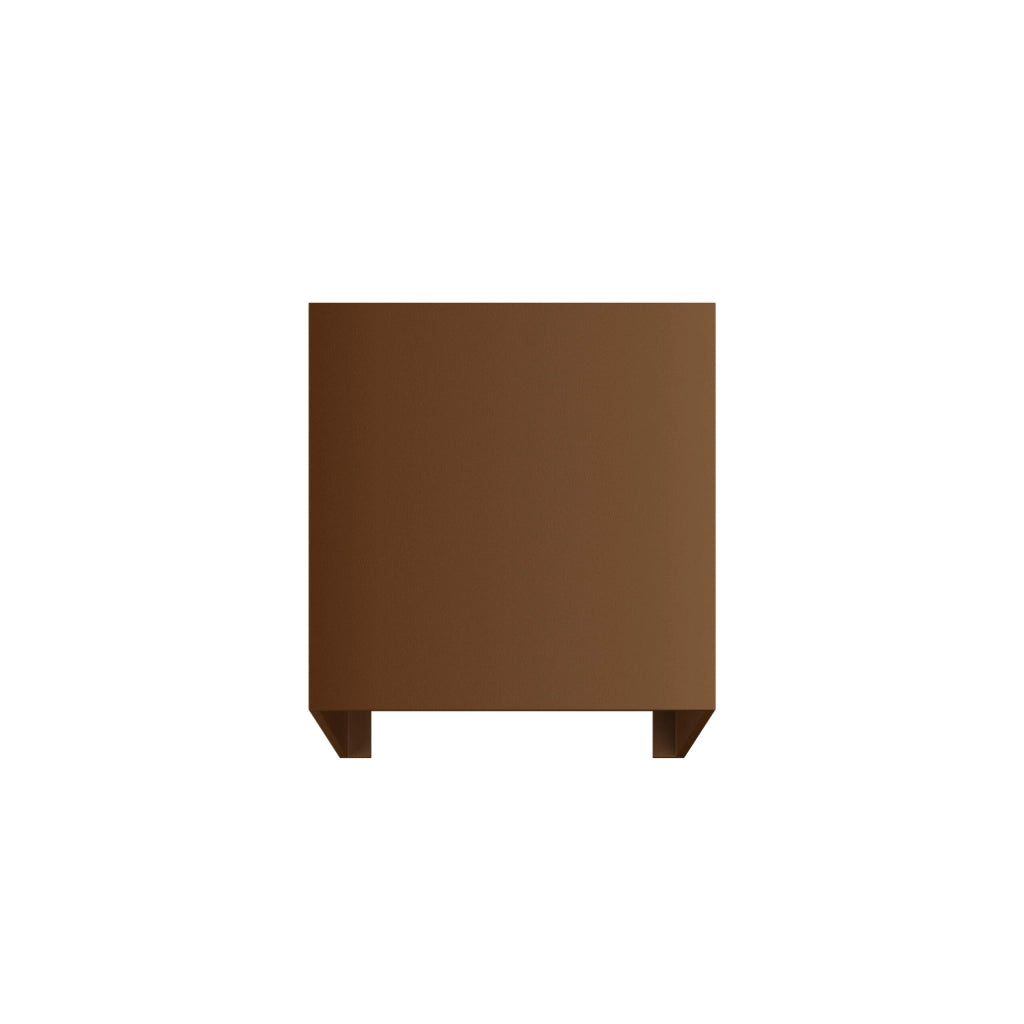 Lek Applique LED Quadrata da Parete 6,8W 2700K in Finitura Corten Texturizzato con Fascio di Luce Regolabile da 0 a 120 Gradi - IP54 IK04