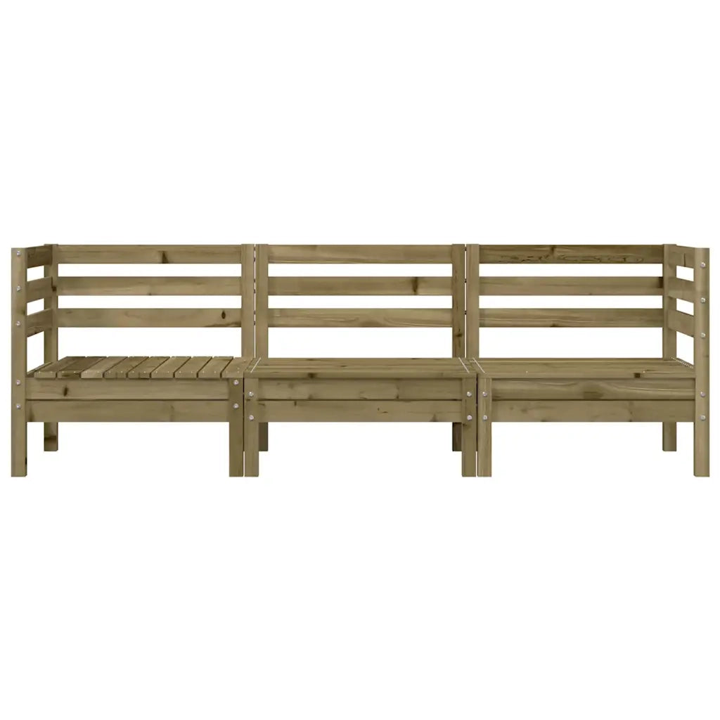 Divano da Giardino a 3 Sedute in Legno Impregnato di Pino 838032