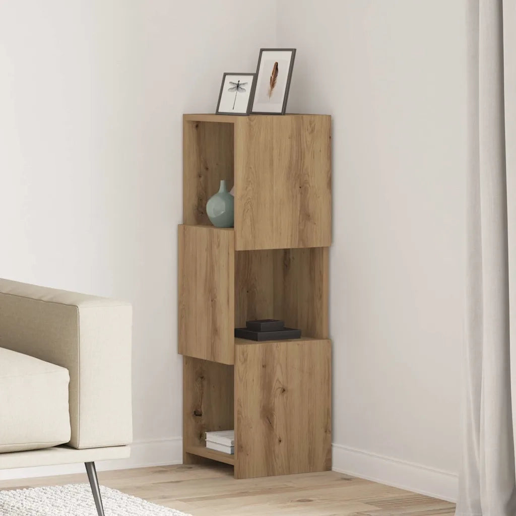 Mobile angolare 30,5x30x95cm Legno multistrato 889836