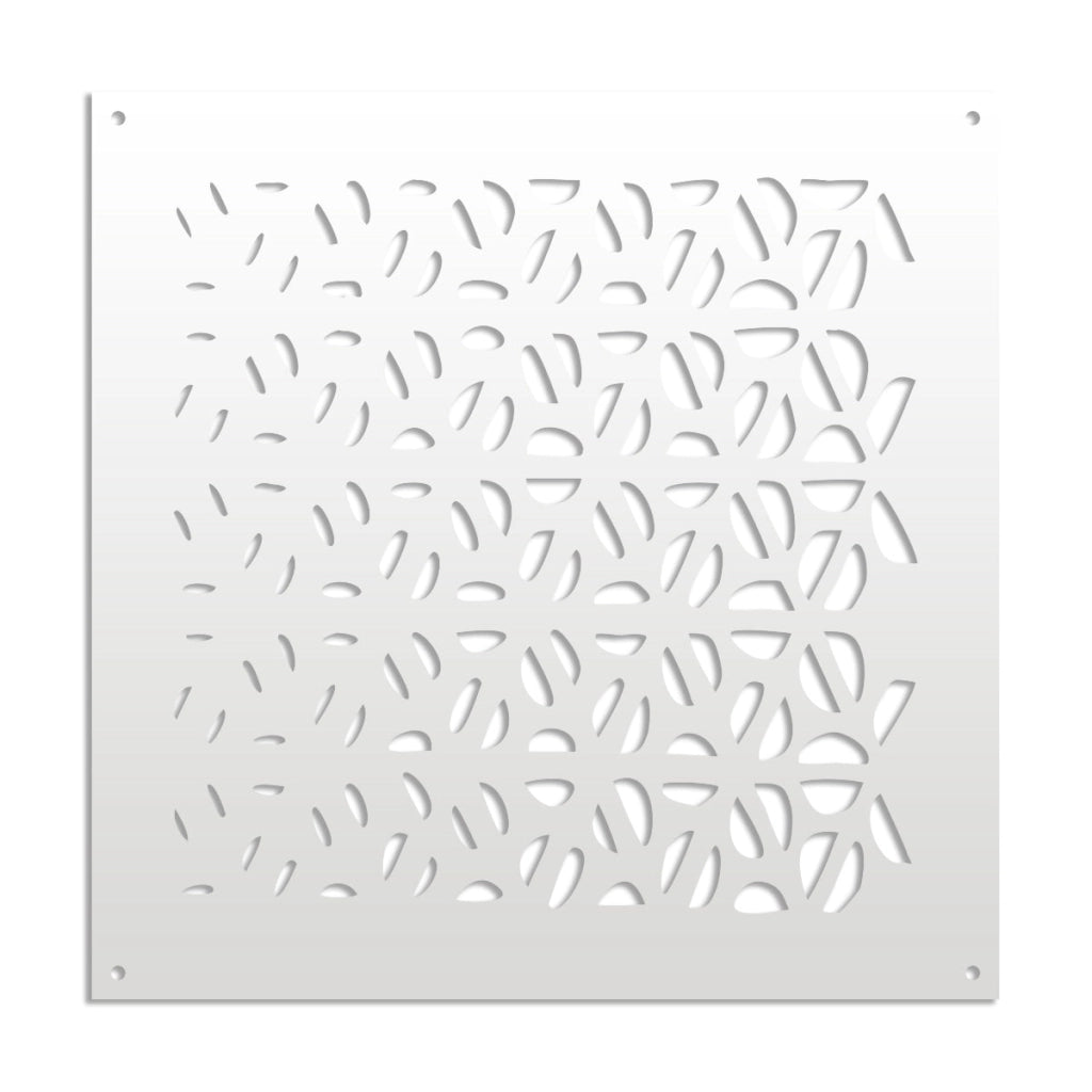 COFFEE - Pannello in PVC traforato - Parasole Misura: 98x98 cm, Colore: bianco