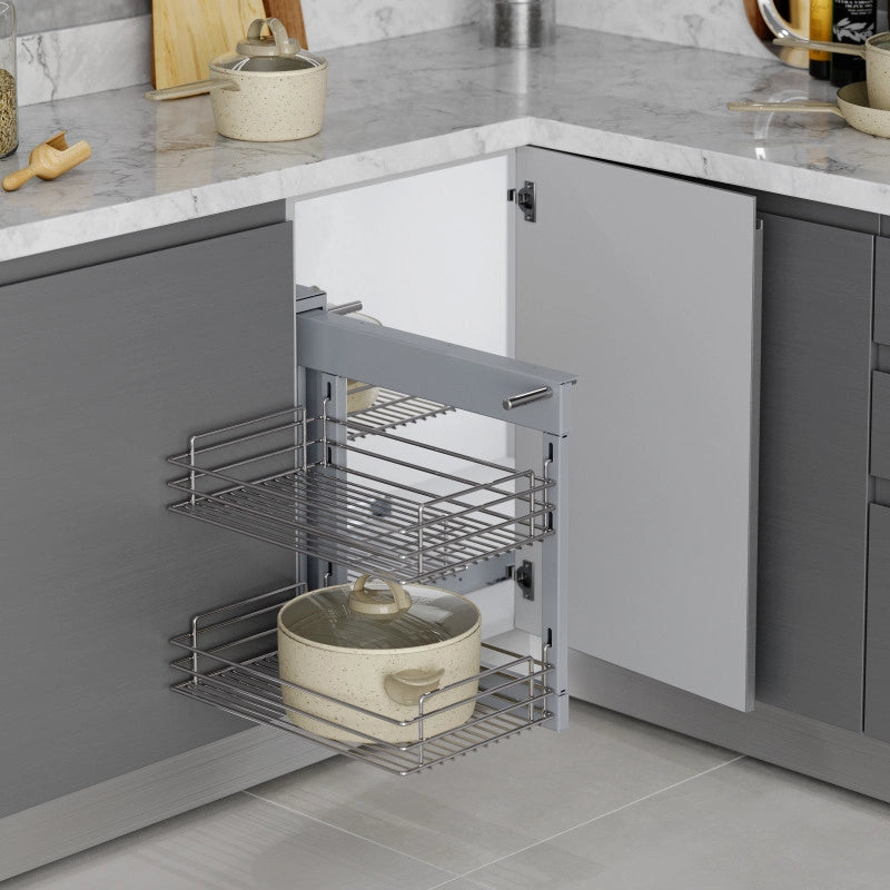 Titane Portacoltelli da cucina, Acciaio e Tecnoplastica, Grigio Antracite