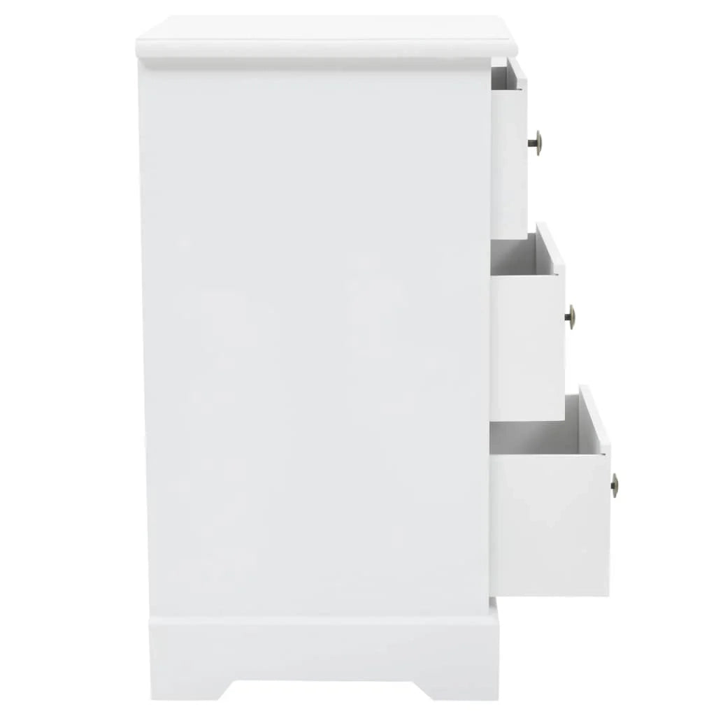 Comodino cassettiera mobile per camera da letto MDF e legno di pino 35 x 32 x 59 cm 1402106