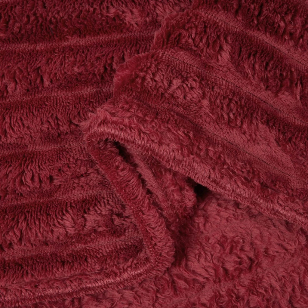 Coperta Rosso Bordeaux 240 x 220 cm Panno 42016851