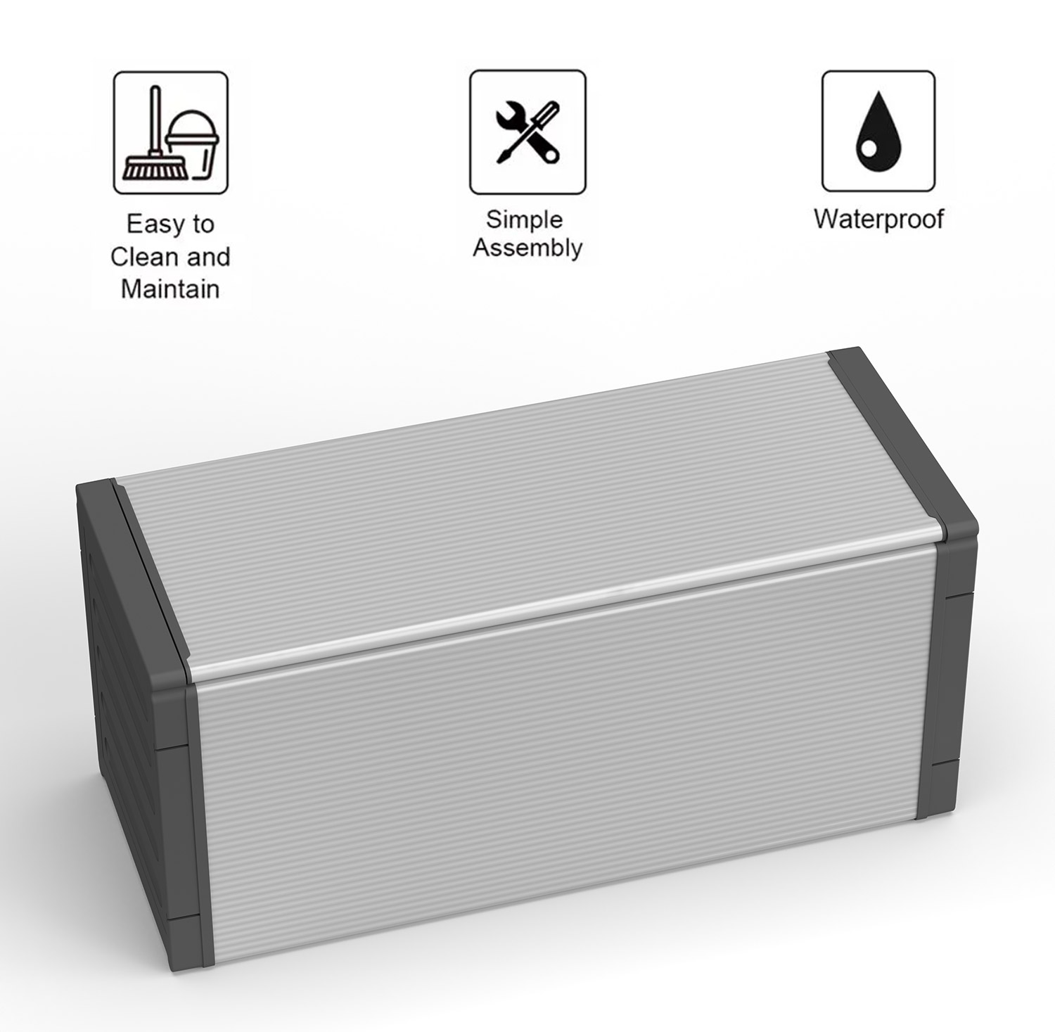 Pattumiera Cassapanca 85x34x38 cm con Sacchi per la  Differenziata