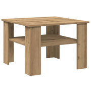 Tavolino salotto | Tavolino da caff¨¨ | Tavolino da Soggiorno Rovere Artigianale 60x60x42 cm in Truciolato