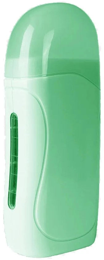 Waxverwarmer portatile per depilazione, set di roller elettrico per depilazione a casa, adatto per uso in viaggio, a casa, in spa e altri contesti, verde e ecosostenibile.