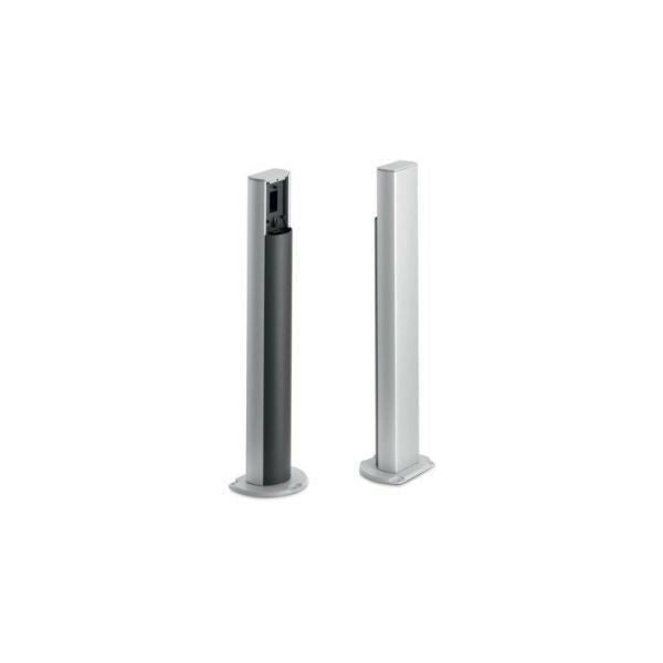 COPPIA COLONNINE CON BASE E SUPPORTO PER PULSANTIERE BENINCA' COL05N 9230002